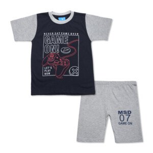 Game On Printed Top & Bottom Set