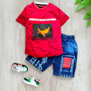 Red Jeans & T-Shirt